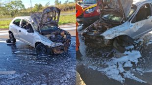 Veículo sofreu diversas avarias após o capotamento. (Foto: Divulgação)