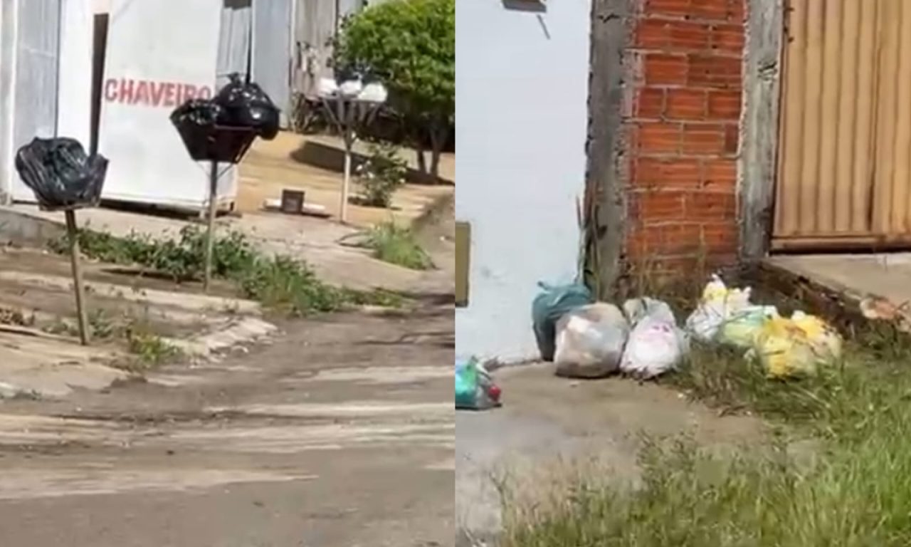 Problemas na coleta de lixo se tornaram frequentes, segundo denúncia. (Foto: Reprodução)
