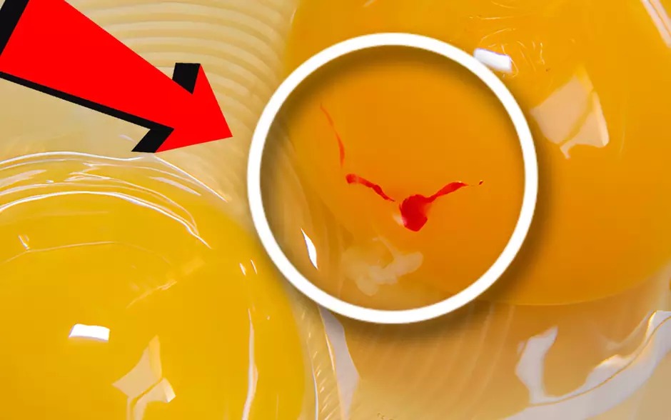 A verdadeira razão por trás das manchas vermelhas nos ovos