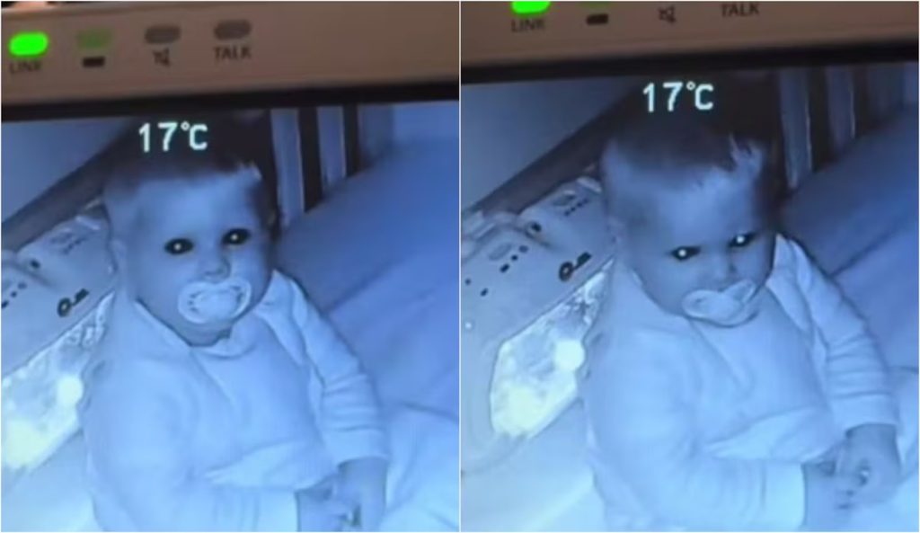 Mãe é pega de surpresa minutos após colocar a filha bebê para dormir — e o vídeo virou sensação na internet