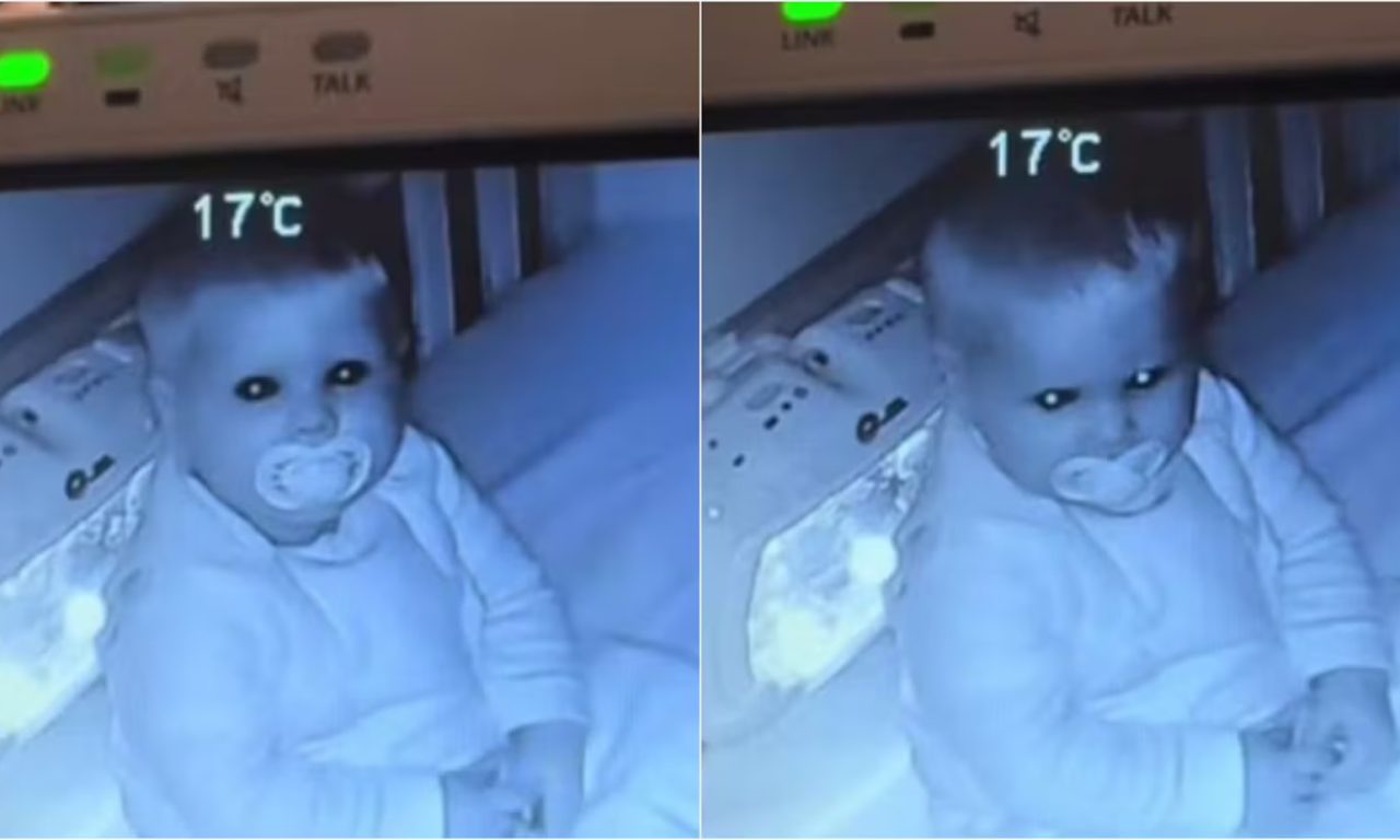 Mãe é pega de surpresa minutos após colocar a filha bebê para dormir — e o vídeo virou sensação na internet