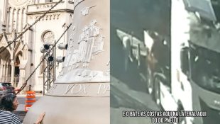 Motorista que levava o sino considerou o episódio como um livramento. (Foto: Divulgação)