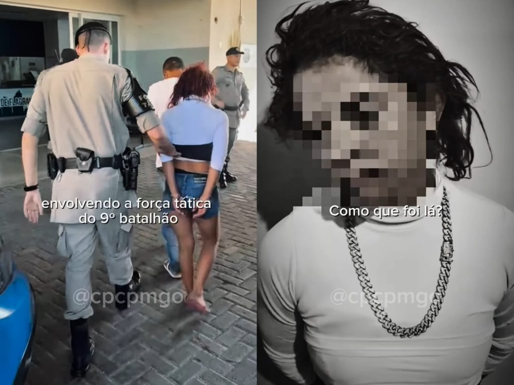 Maria Canivete foi presa em flagrante pela PM. (Foto: Divulgaçaõ)