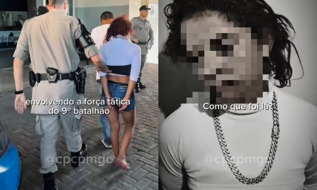 Maria Canivete foi presa em flagrante pela PM. (Foto: Divulgaçaõ)