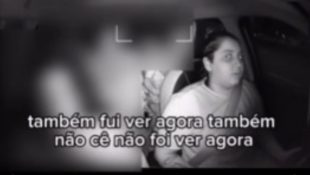 Motorista de aplicativo tem infeliz surpresa ao olhar para trás durante viagem