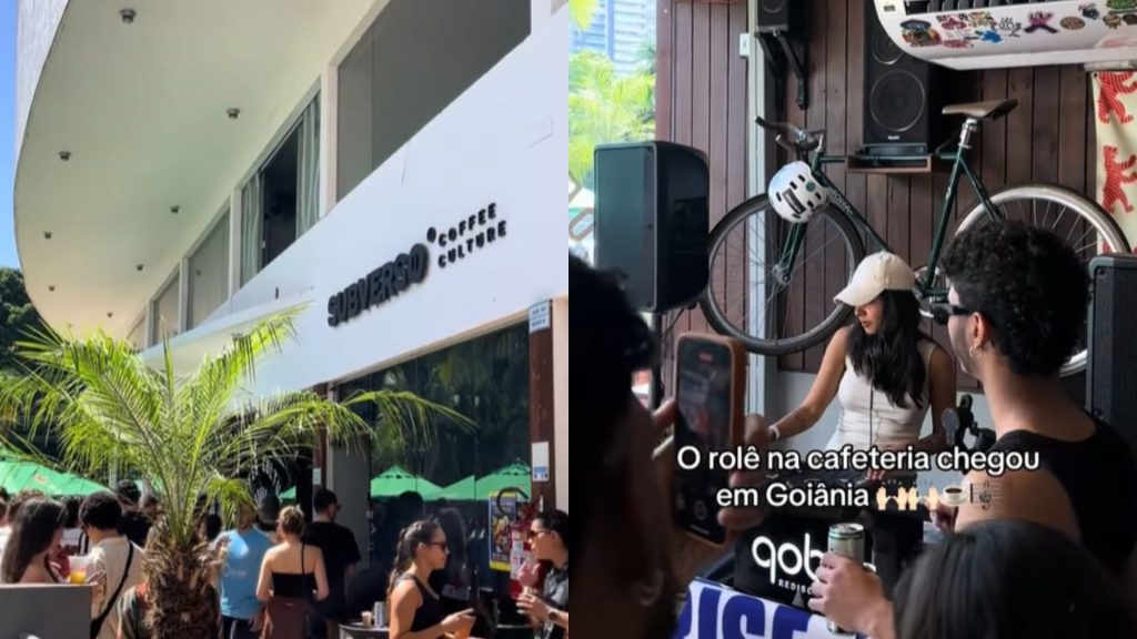 Festa eletrônica foi realizada dentro de cafeteria de Goiânia.