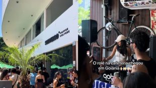 Festa eletrônica foi realizada dentro de cafeteria de Goiânia.