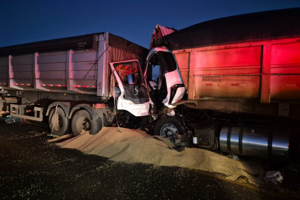 Motorista morre após caminhões colidirem na divisa entre Goiás e Minas Gerais