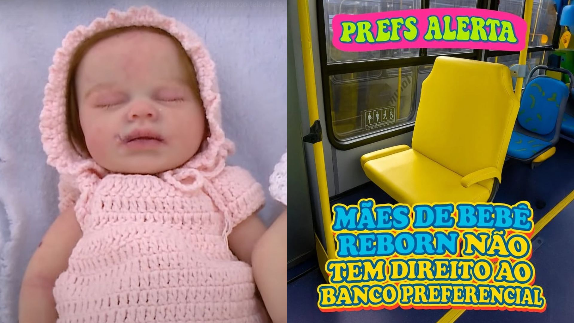 Mãe de bebê reborn não tem direito a banco prioritário, diz prefeitura de Curitiba