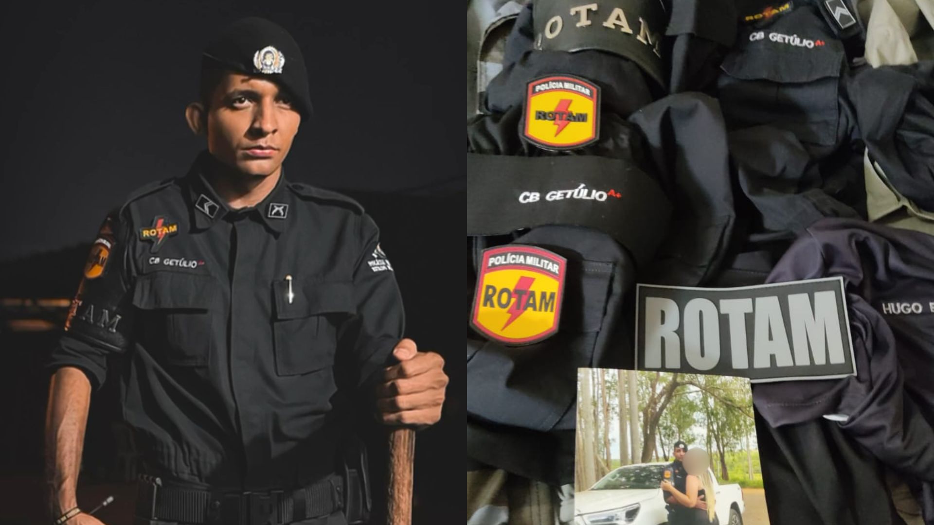 Falso policial militar é preso após deixar rastros de provas