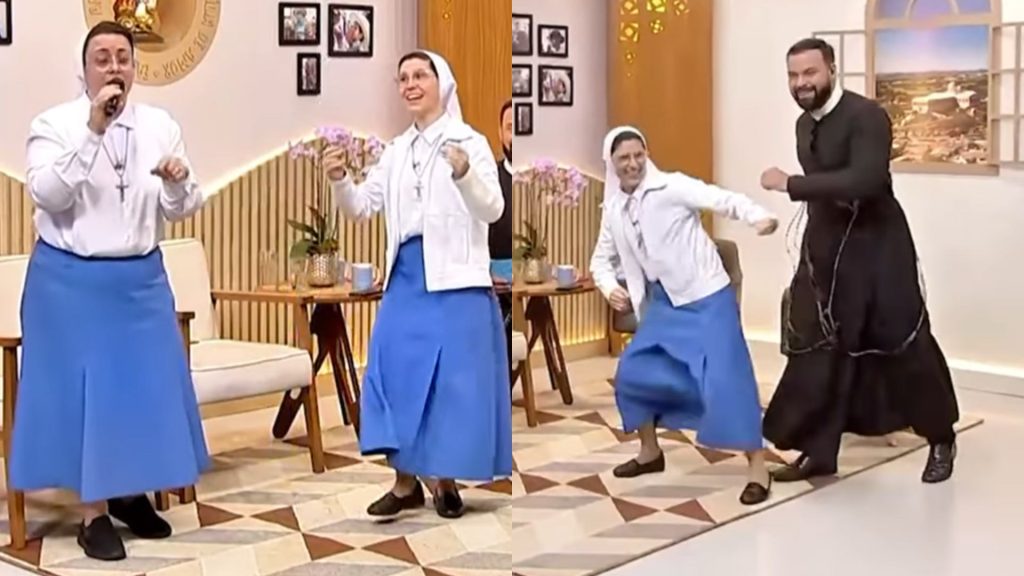 Freiras fizeram beatbox e dançaram na TV Pai Eterno.