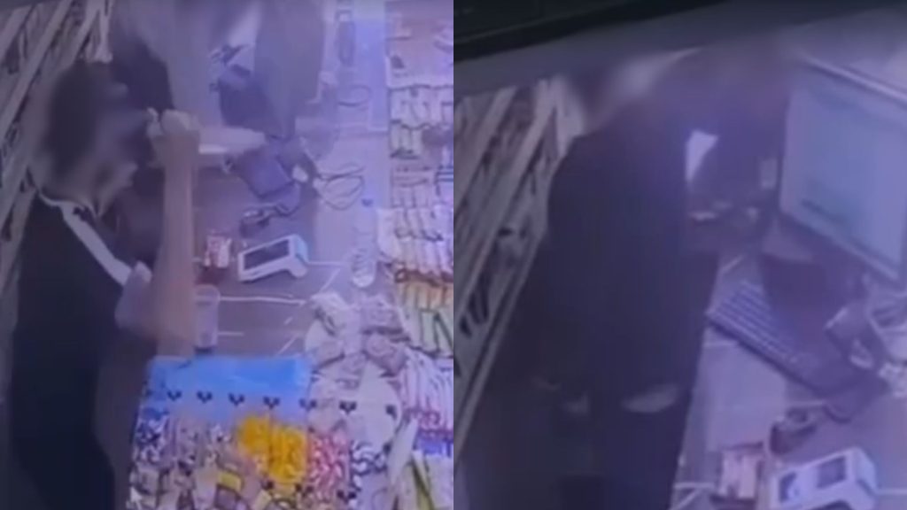 Câmeras registraram momento grave em que jovem foi assassinada. (Foto: Reprodução)