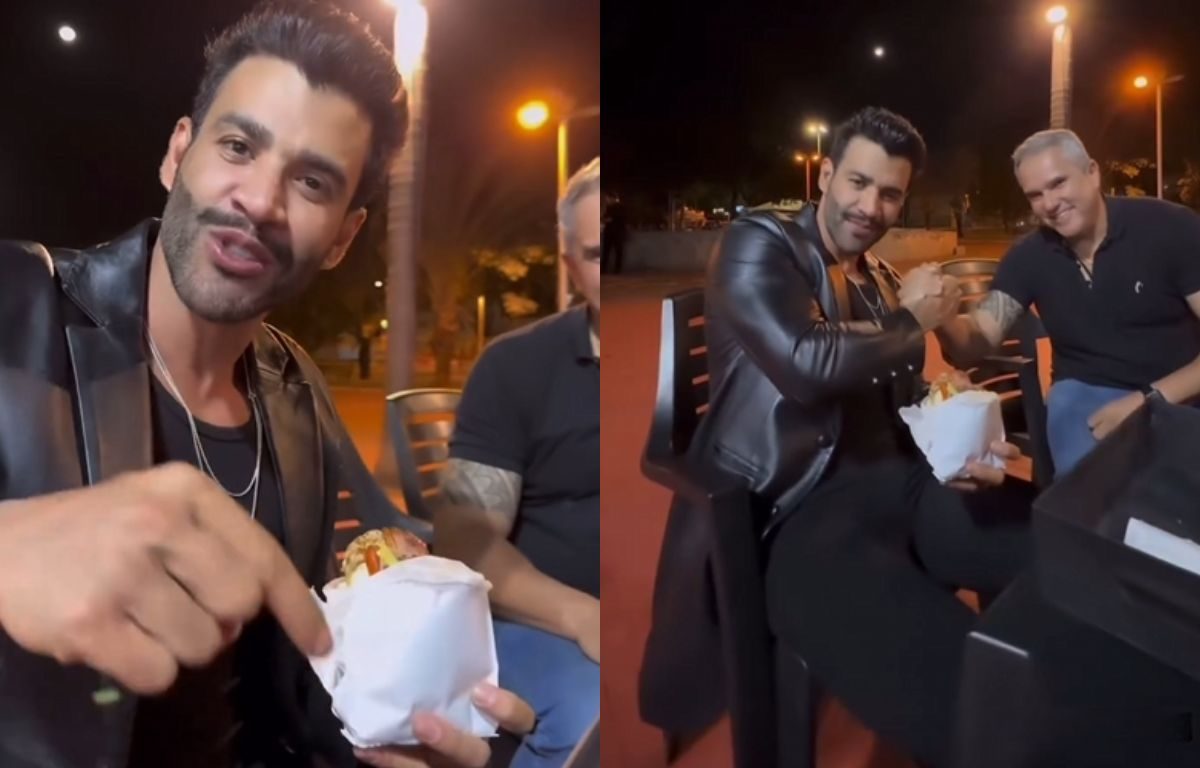 Gusttavo Lima visitou antigo pit dog. (Foto: Reprodução/Redes Sociais)
