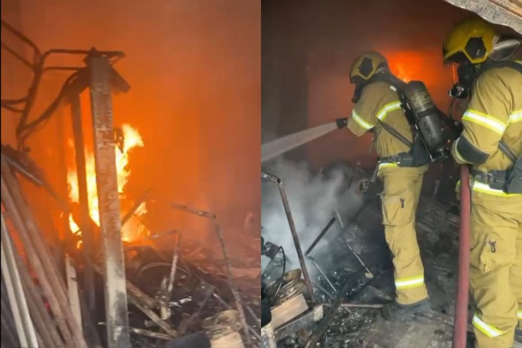 Novas imagens de incêndio mostram destruição no interior de ginásio do Setor Campinas