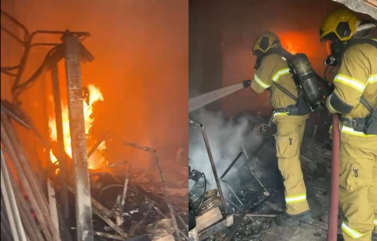Novas imagens de incêndio mostram destruição no interior de ginásio do Setor Campinas