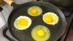 Dica preciosa para o ovo frito não grudar e a gema ficar bem durinha