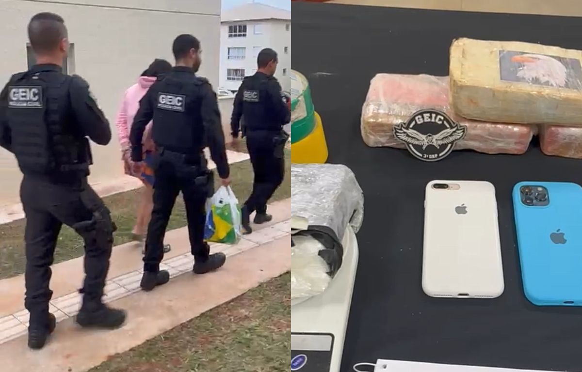 Jovem foi presa após polícia encontrar drogas na casa dela. (Foto: Divulgação/PC)
