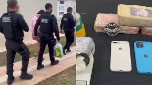Jovem foi presa após polícia encontrar drogas na casa dela. (Foto: Divulgação/PC)
