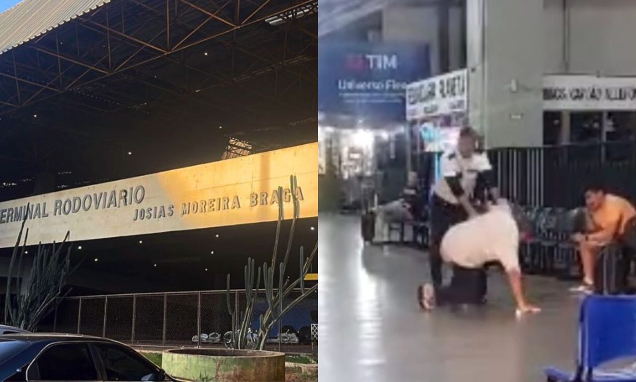 Agressões foram registradas dentro do Terminal Rodoviário Josias Moreira Braga, em Anápolis.