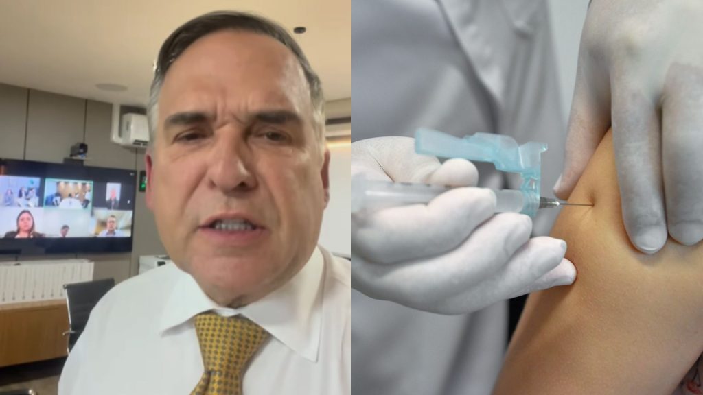 Sandro Mabel (UB) reforçou a importância da vacinação.