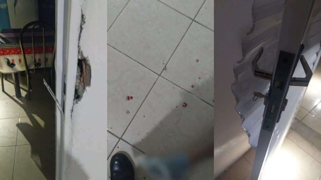 Criminosos arrombaram a casa do jovem. (Foto: Reprodução)