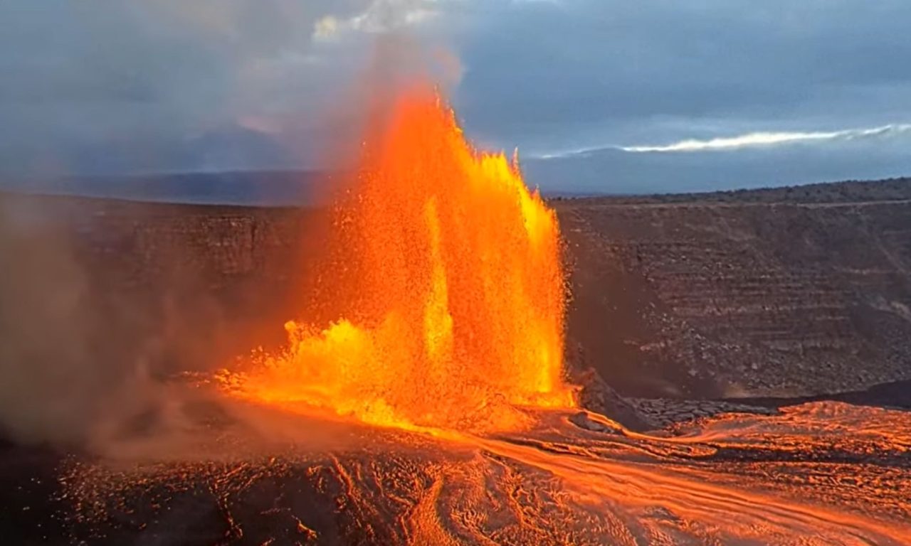 Erupção do vulcão Kilauea, no Havaí, durou cerca de seis horas.