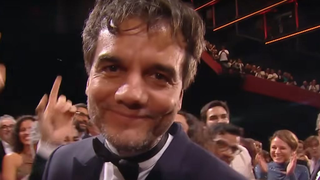 Wagner Moura após exibição do filme "O Agente Secreto" no Festival de Cannes.