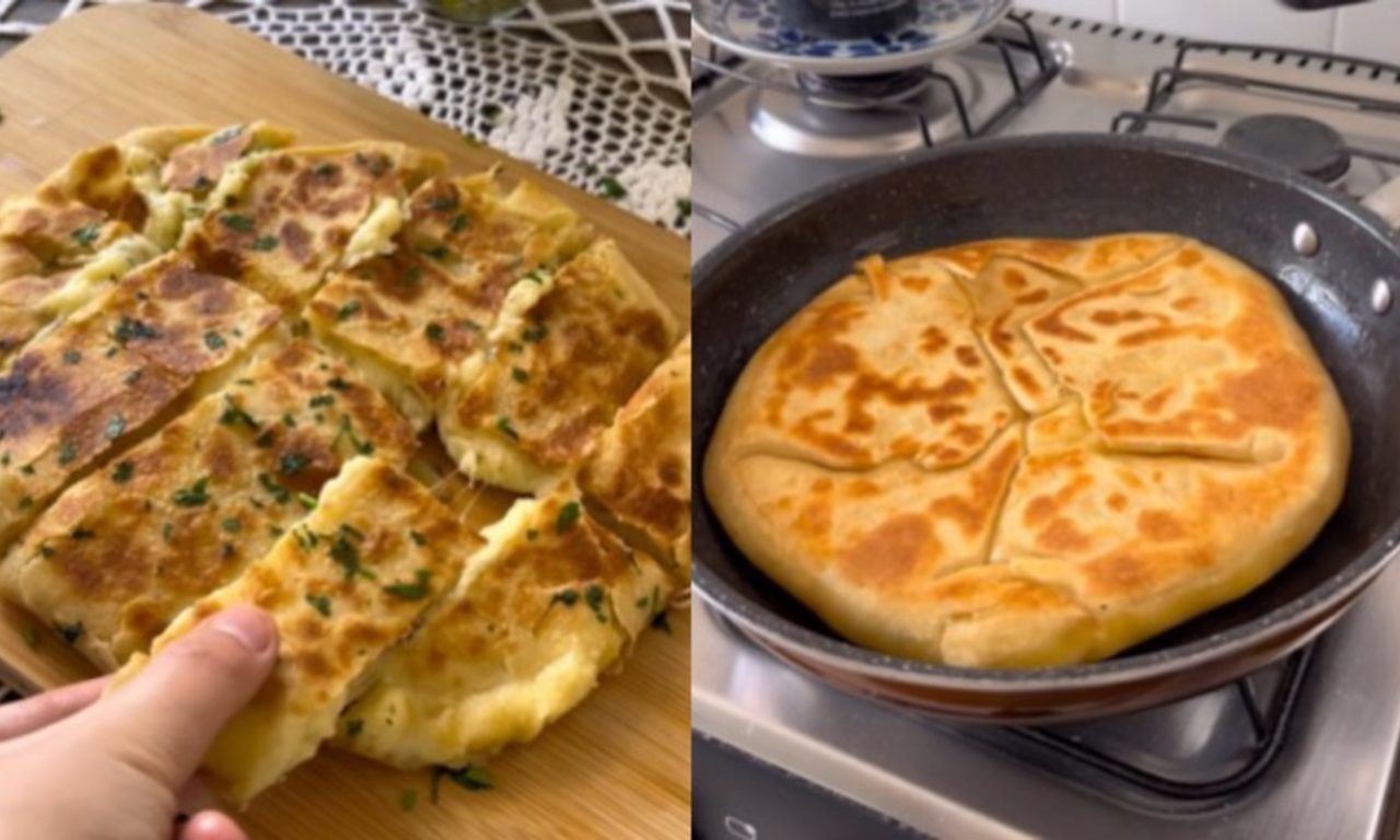 Pãozinho recheado com purê e queijo: fica crocante por fora e cremoso por dentro