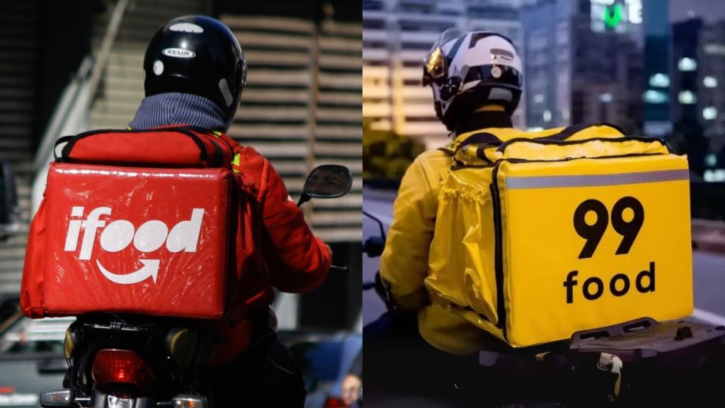 99Food e iFood disputam mercado de delivery. (Foto: Divulgação/99/iFood)