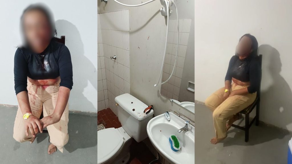 Adolescente foi agredida em Aparecida de Goiânia (Foto: Reprodução)