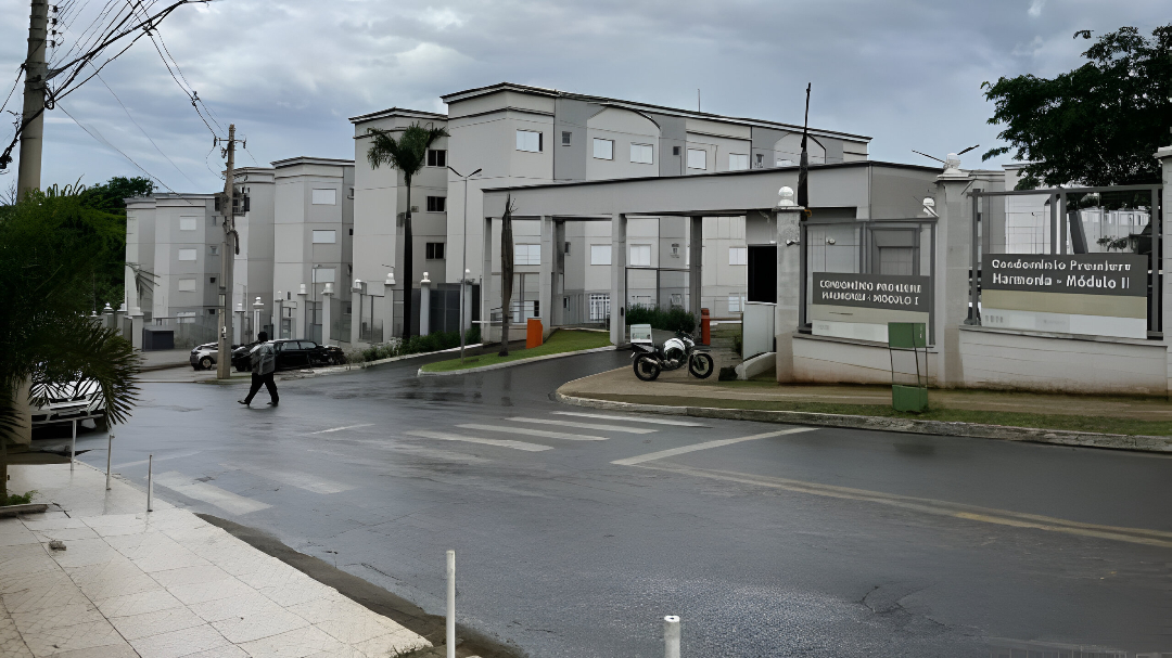 Apartamento no Bairro Fazenda Harmonia está incluso no leilão. (Foto Reprodução/Fidalgo Leilões)