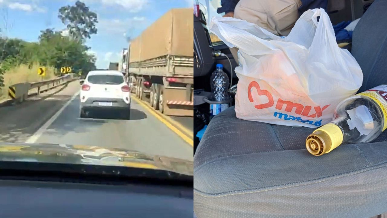Autuações na BR-153 incluem embriaguez ao volante e ultrapassagem proibida. (Foto: Divulgação/PRF)