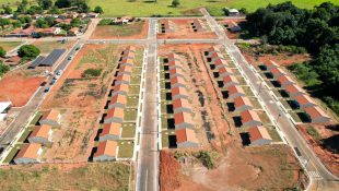 Casas do programa Pra ter Onde Morar, do Governo de Goiás. (Foto: Divulgação/Agehab)