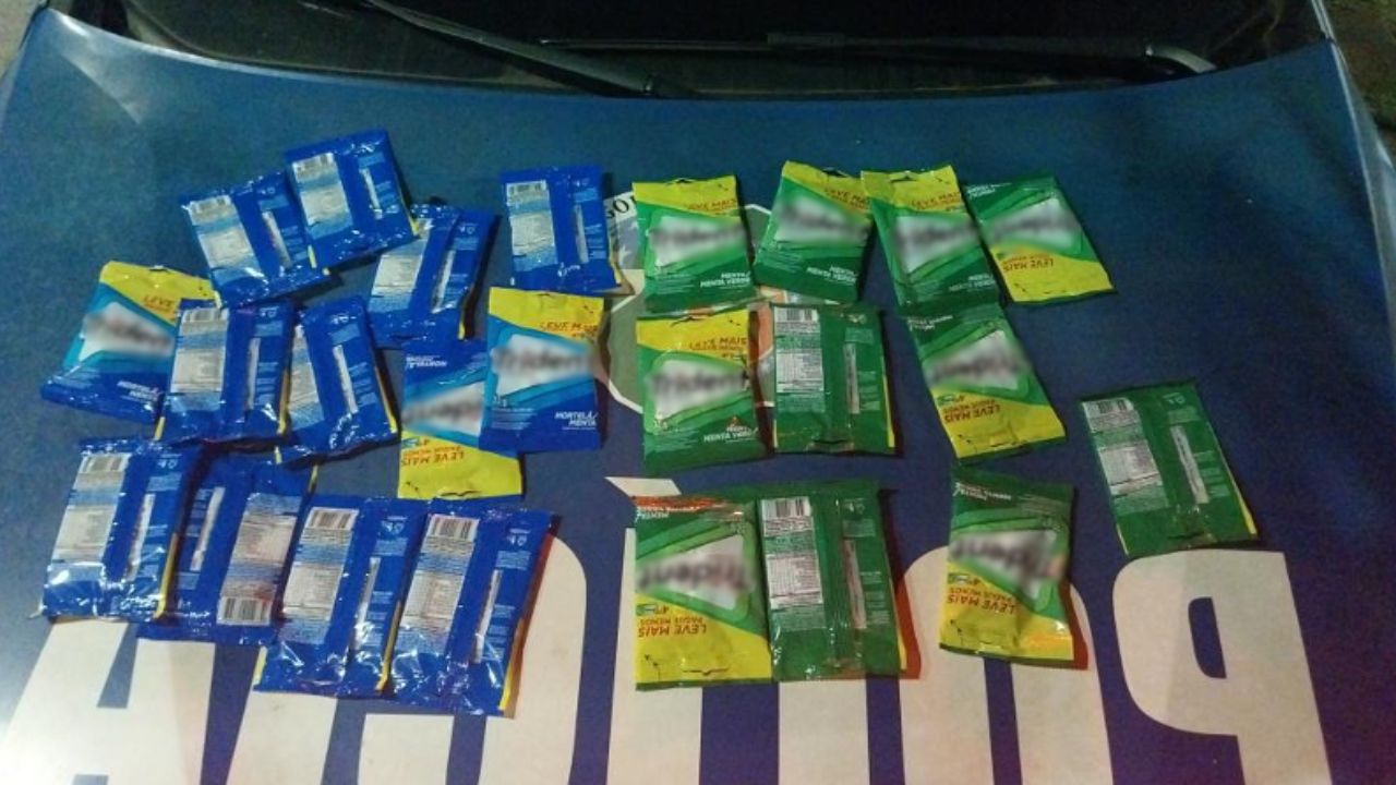 Suspeito furtou chicletes no hipermercado. (Foto: Reprodução)