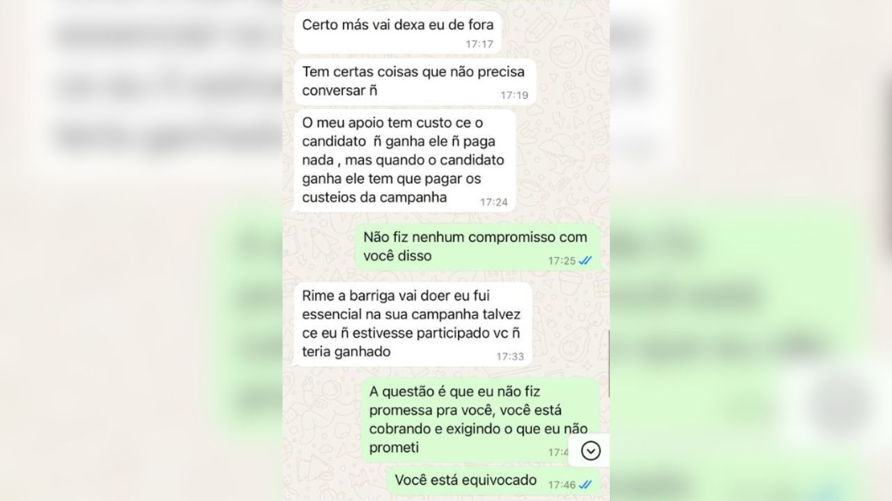 Conversas mostram ameaças do stalker. (Foto: Reprodução)