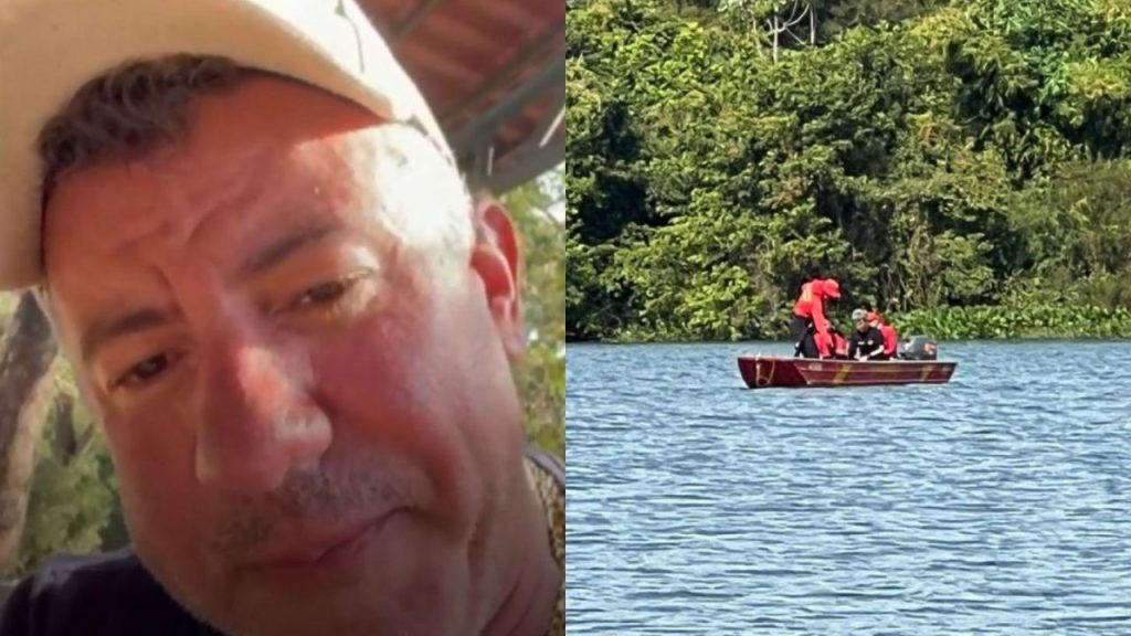 Corpo do empresário foi encontrado. (Foto: Divulgação/Corpo de Bombeiros)