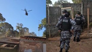 Corporações foram acionadas em Aparecida de Goiânia. (Foto: Divulgação/PM)