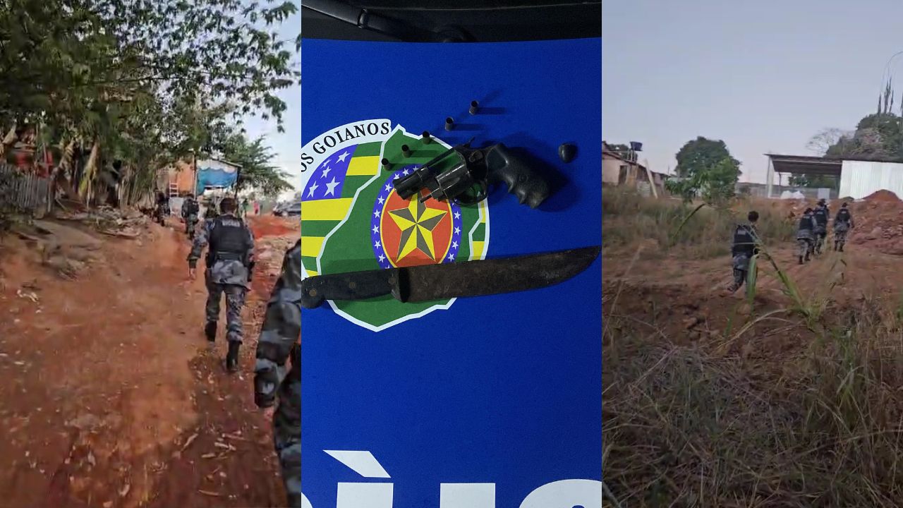 Corporações se dirigiram à ocorrência em Aparecida de Goiânia. (Foto: Divulgação/PM)
