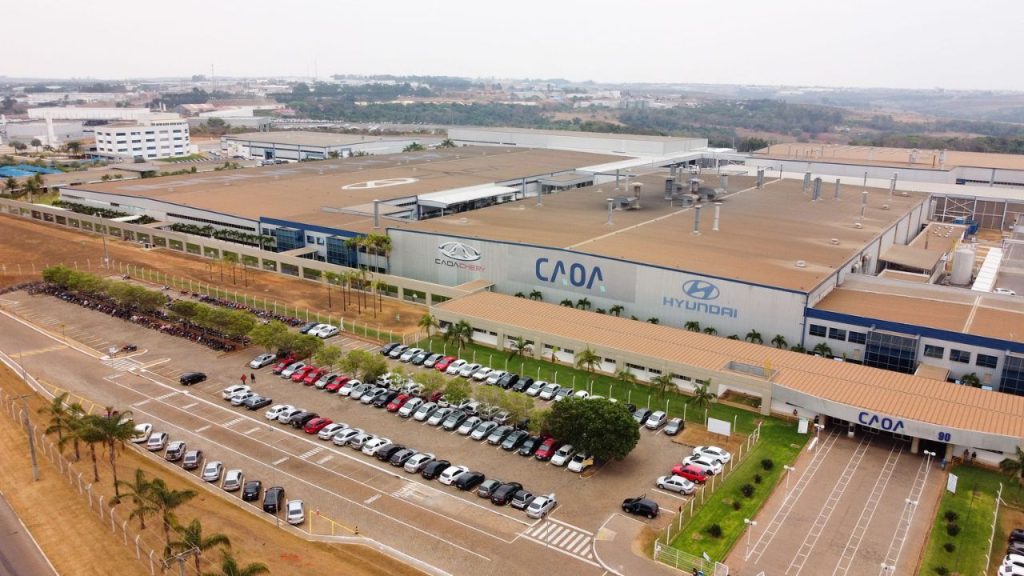 Fábrica da Caoa em Anápolis. (Foto: Divulgação/Caoa)