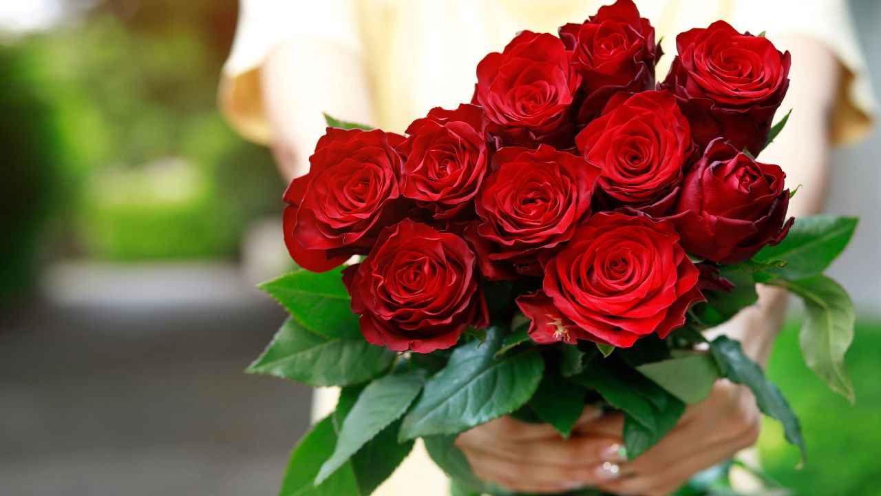 Flores estão entre os presentes preferidos do Dia dos Namorados. (Foto: Canva)