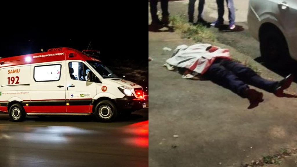 Homem foi socorrido por ambulância do Samu após ser esfaqueado (Foto Reprodução/Agência Brasil)
