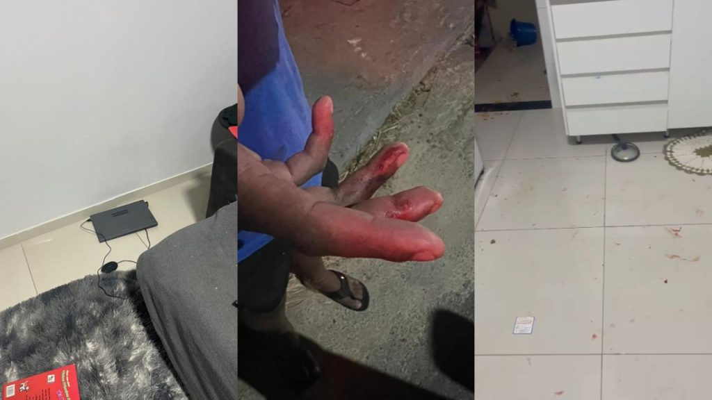 Jovem causou destruição na casa do namorado. (Foto: Reprodução)