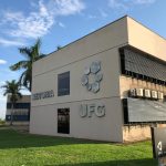 Reitoria da UFG, no Campus Samambaia, em Goiânia. (Foto: Divulgação/UFG) - CONCURSO curso
