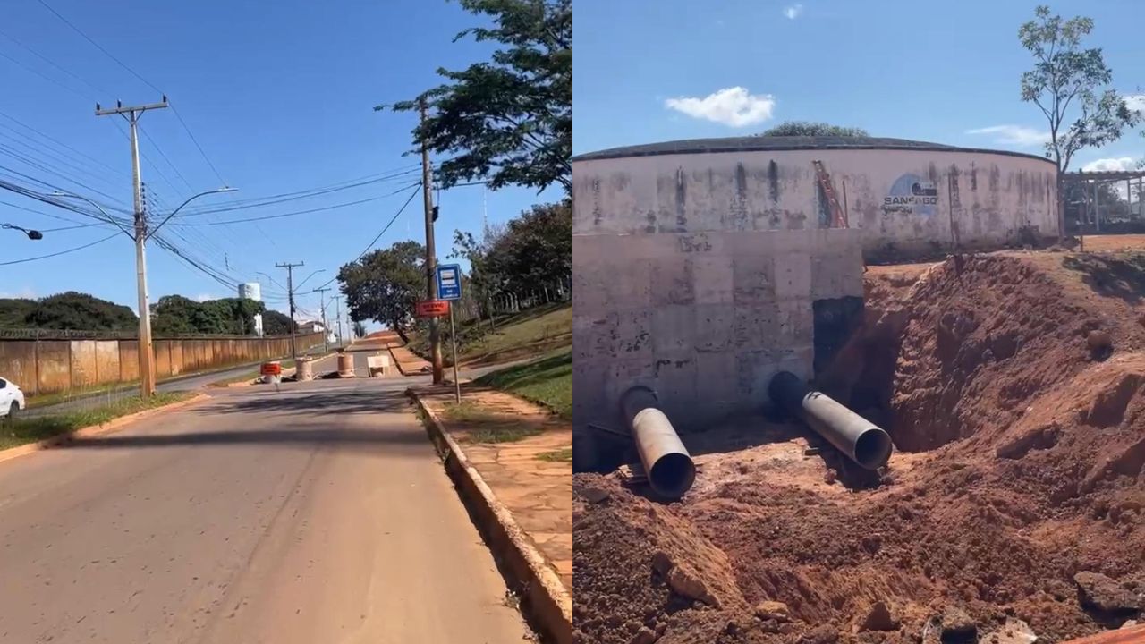 Saneago fecha importante rua da região Norte de Anápolis e causa mudanças no trânsito