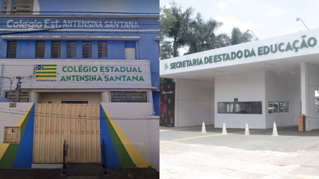 Seduc se pronunciou sobre o ocorrido no Colégio Estadual Antensina Alves de Santana. (Foto: Google Street View/Governo de Goiás)