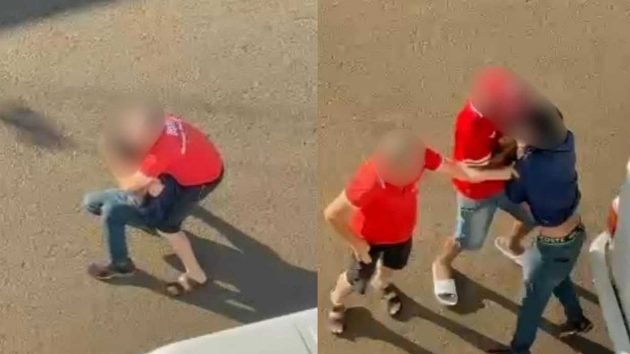 Vídeo: jovem apanha de homem apontado como dono de mercado em Anápolis após suposto furto