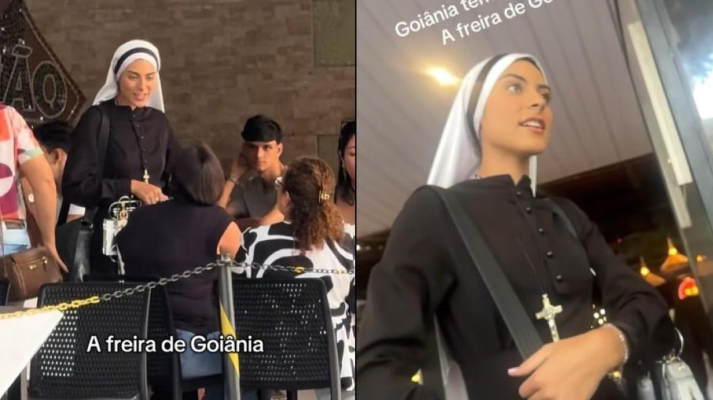 Após viralizar por beleza, Irmã Eva volta a chamar atenção em Goiânia