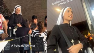 Após viralizar por beleza, Irmã Eva volta a chamar atenção em Goiânia