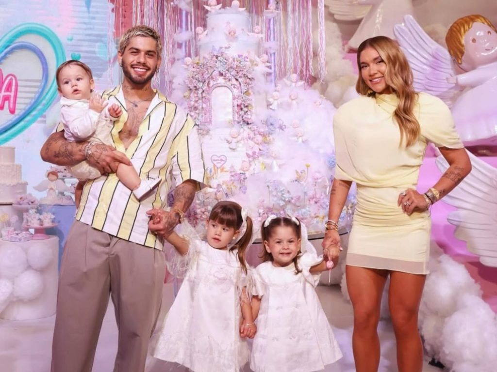 Virginia e Zé Felipe na comemoração do aniversário da filha Maria Alice. (Foto: Redes Sociais)