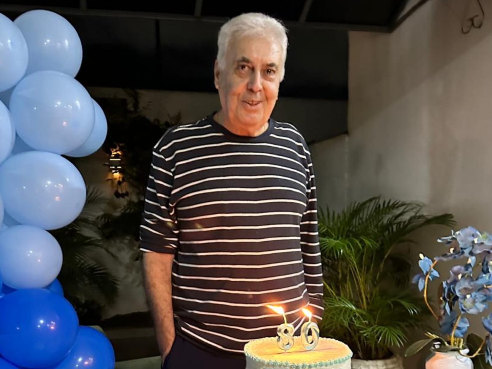 Antônio Duarte na comemoração de 80 anos. (Foto: Arquivo Pessoal)